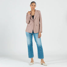 Load image into Gallery viewer, liquid leather blazer - Taupe
