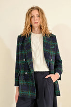 Load image into Gallery viewer, Checkered Coat - Blue
