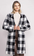 Load image into Gallery viewer, Plaid Coat - BW
