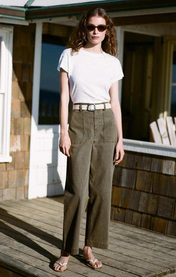 Washed Pants - olive