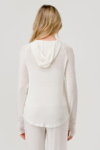 Load image into Gallery viewer, Hacci Long sleeve Hoodie - offwhite
