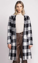 Load image into Gallery viewer, Plaid Coat - BW
