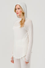 Load image into Gallery viewer, Hacci Long sleeve Hoodie - offwhite
