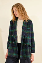 Load image into Gallery viewer, Checkered Coat - Blue
