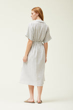 Load image into Gallery viewer, Striped Button Dress - Mist
