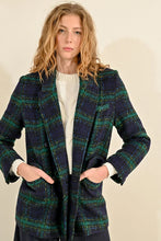 Load image into Gallery viewer, Checkered Coat - Blue
