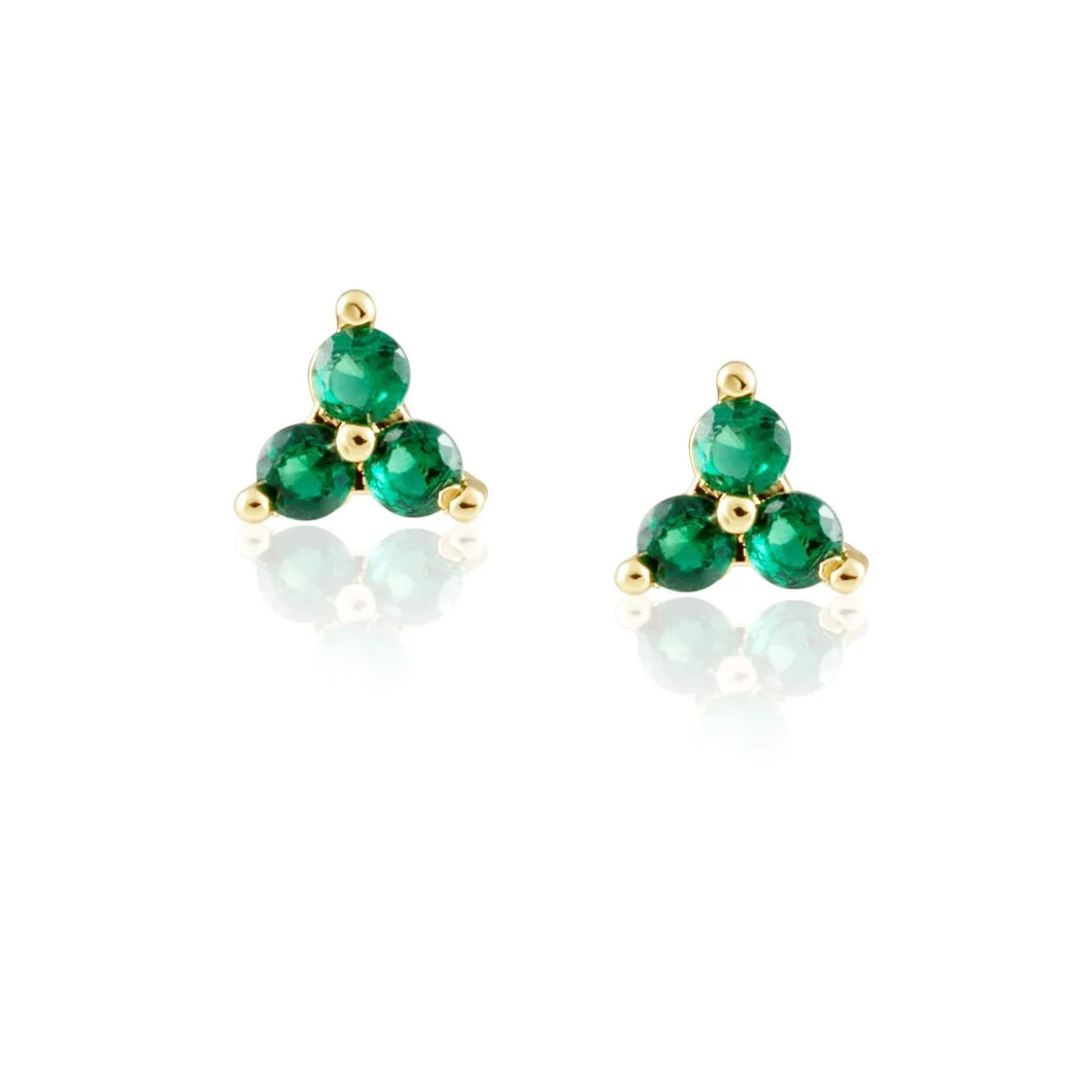 Kira Studs - Emerald